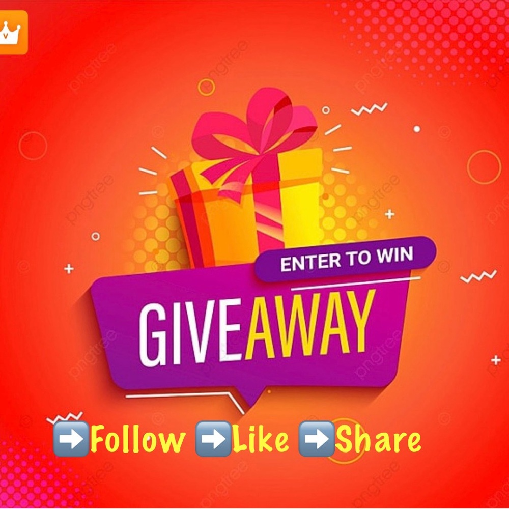 Giveaway Page; Follow Like & Share